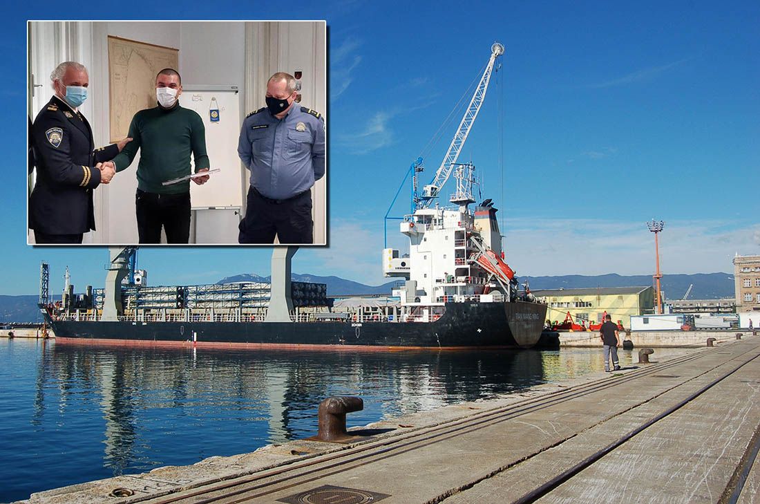 SPASIO ČOVJEKA OD UTAPANJA Zahvalnica egipatskom kapetanu za humanost