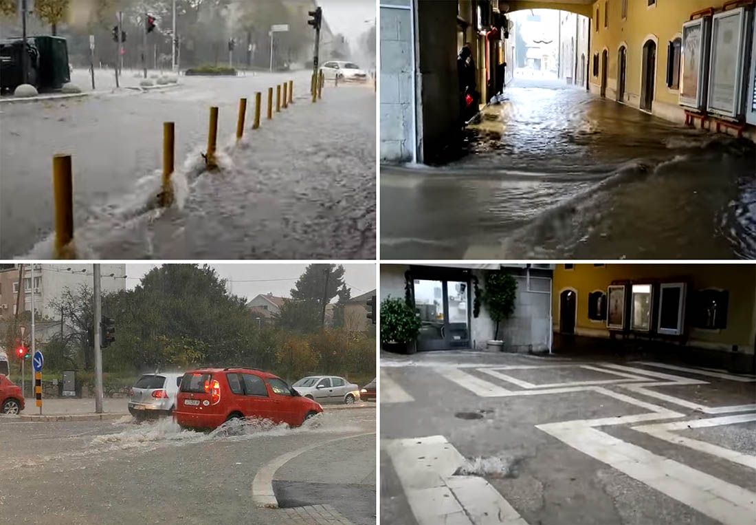 POTOP U SPLITU U sat vremena palo 36 litara kiše na četvorni metar!