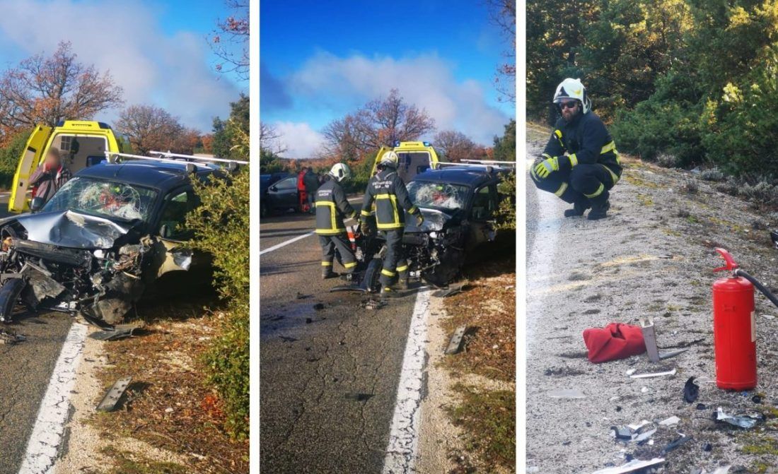 FOTO: STRAVIČNA PROMETNA NESREĆA NA BRAČU Pet osoba hitno prevezeno u KBC Split