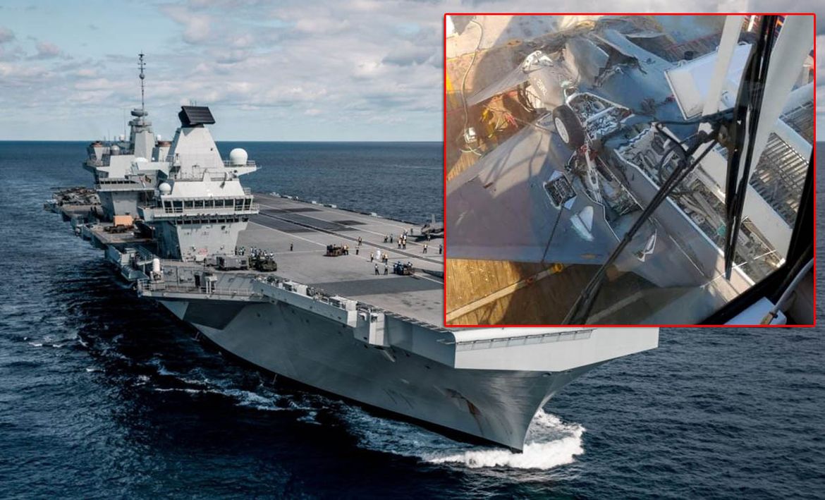 Pojavila se fotografija oštećenog britanskog lovca koji se srušio u more