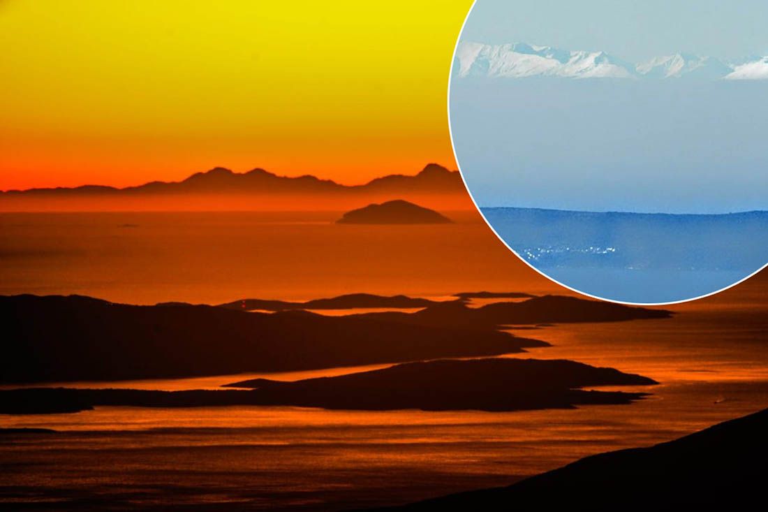 FOTO Nevjerojatan pogled s Biokova i Dinare na 250-300 km udaljene talijanske planine