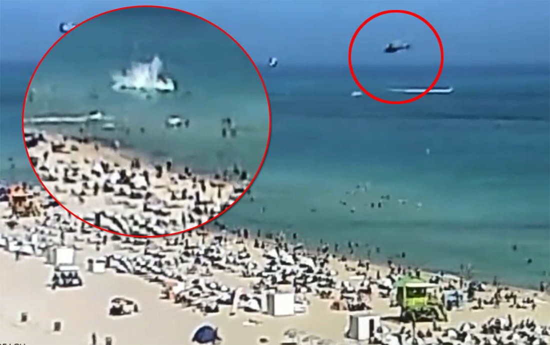 VIDEO Helikopter pao u more uz plažu prepunu kupača!