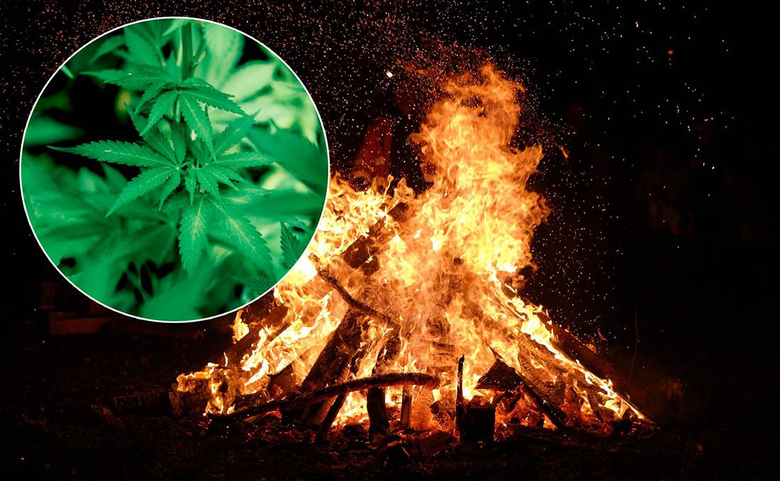 Zapalio otpad pa razotkrio drogu koju je proizvodio