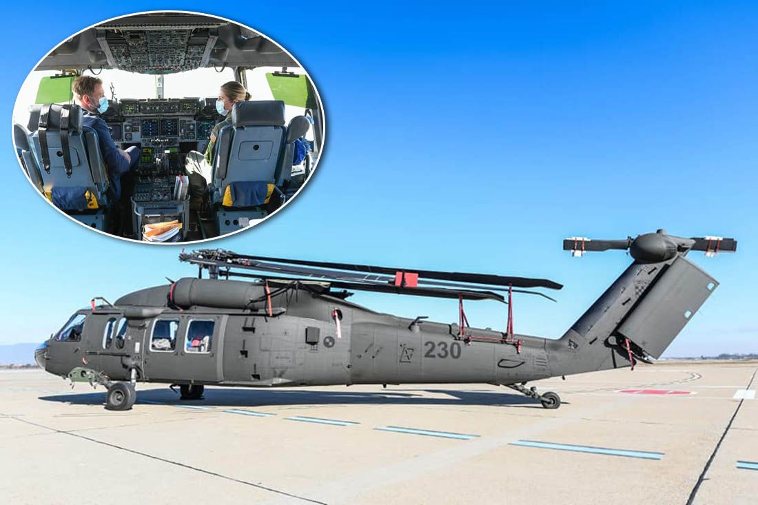 FOTO Stigli transportni helikopteri Black Hawk, Banožić glumi pilota