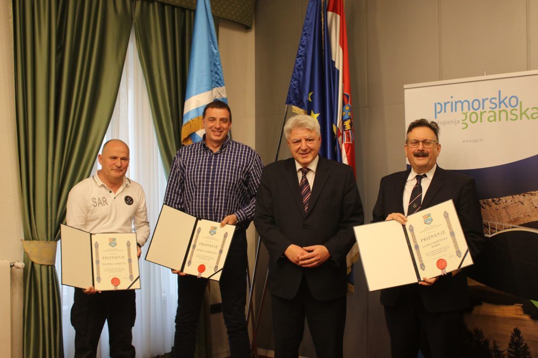 Primorsko-goranska županija dodijelila priznanja za najveće akcije spašavanja na moru u prošloj godini