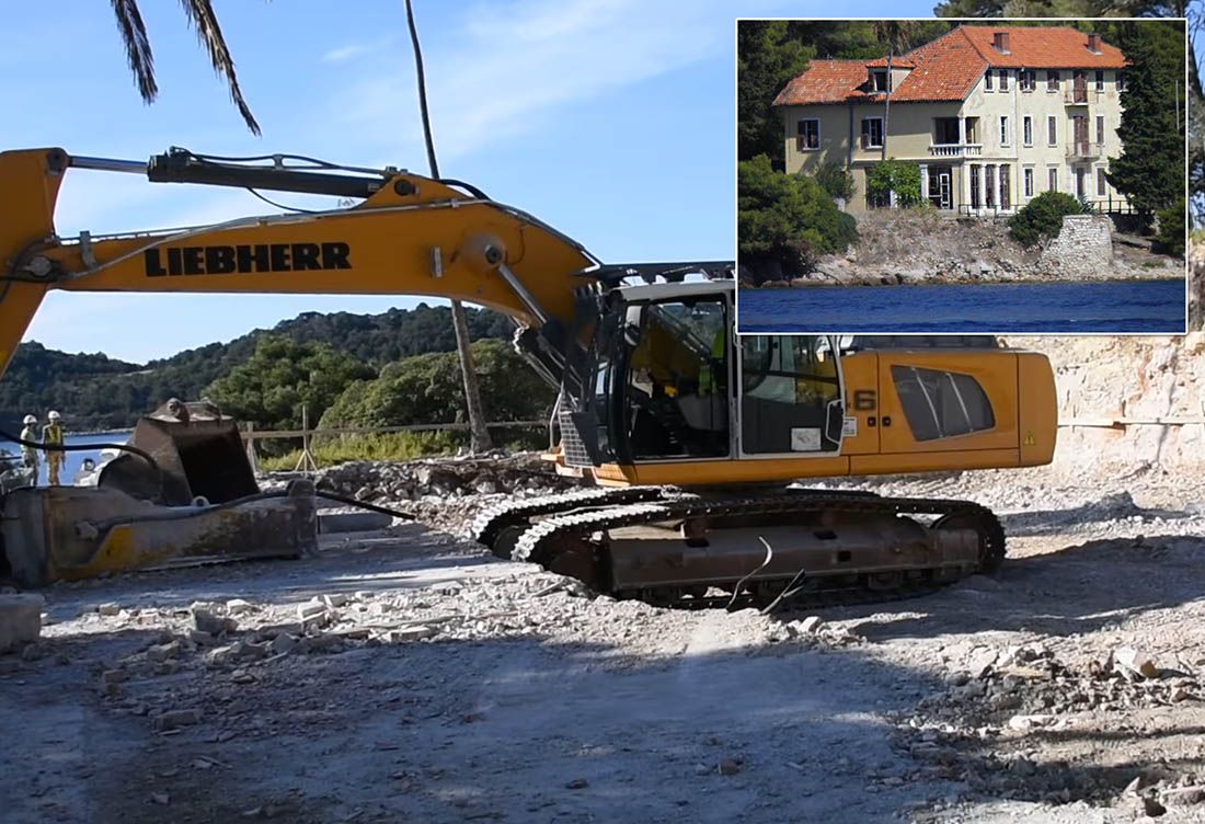 Na Visu srušena poznata Češka vila – Gradonačelnik: “Investitor će napraviti novu!”