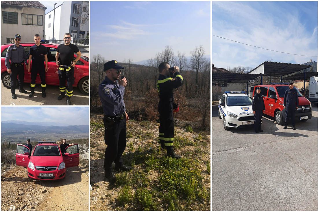 PREVENCIJA OD POŽARA Proteklog vikenda policajci i vatrogasci zajednički obilazili teren