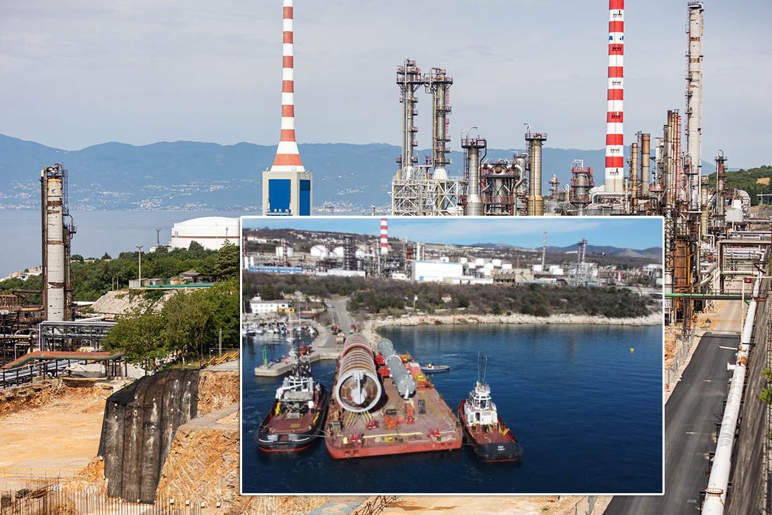 U riječku rafineriju stigla važna oprema: “Srce budućeg koking postrojenja”