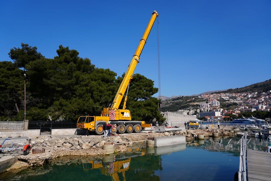 Počela gradnja obalnog zida na Lapadskoj obali