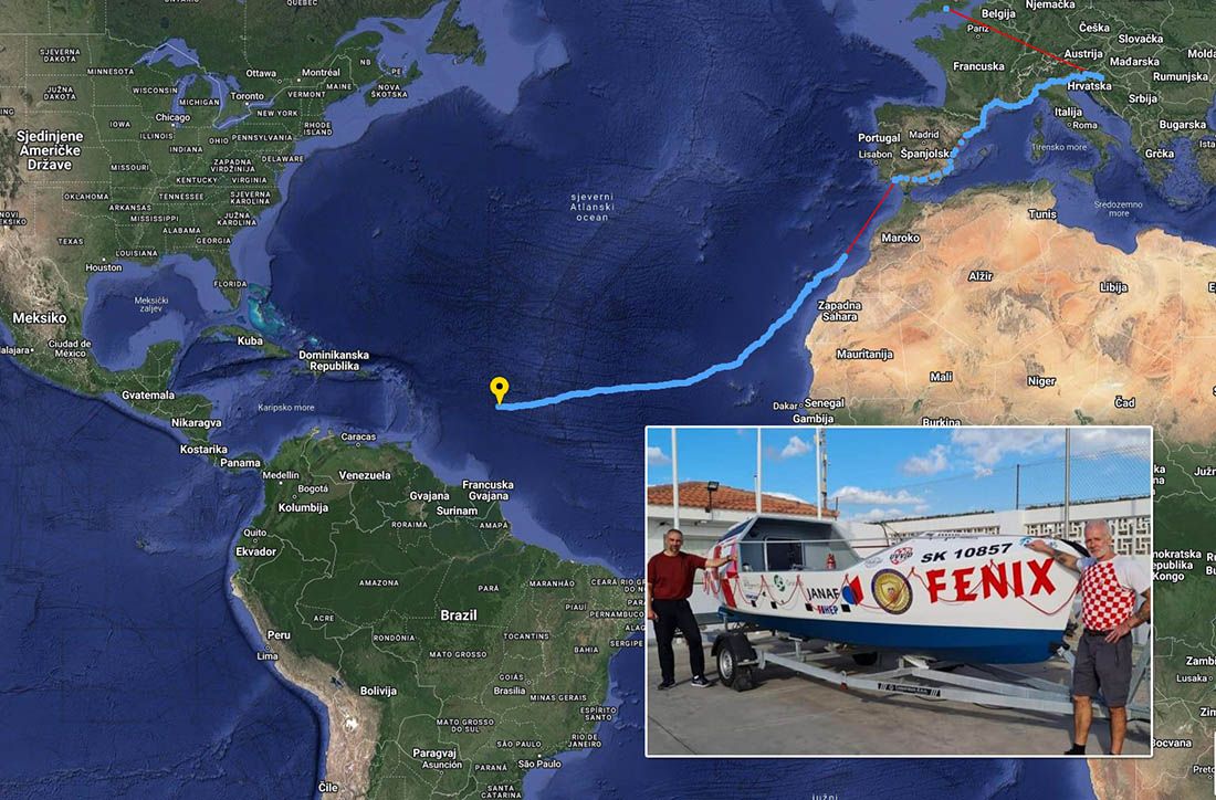 Škot i Hrvat veslaju preko Atlantika – Prešli su tri četvrtine puta