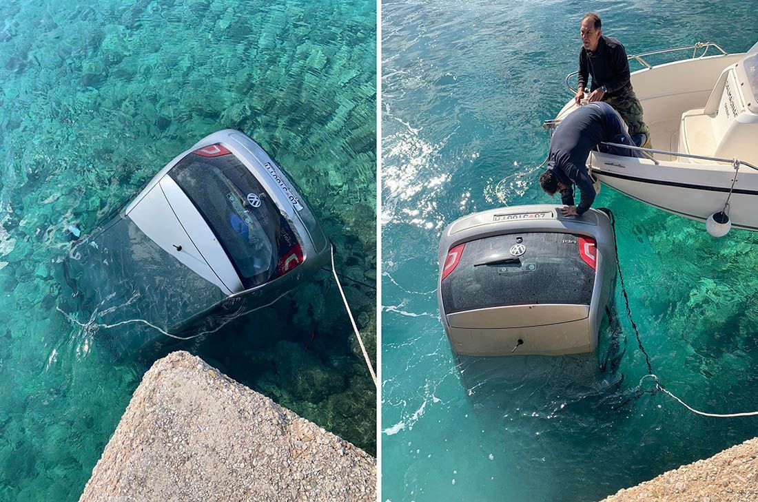 Automobil Otta Barića završio u moru dok je kupovao kartu za trajekt