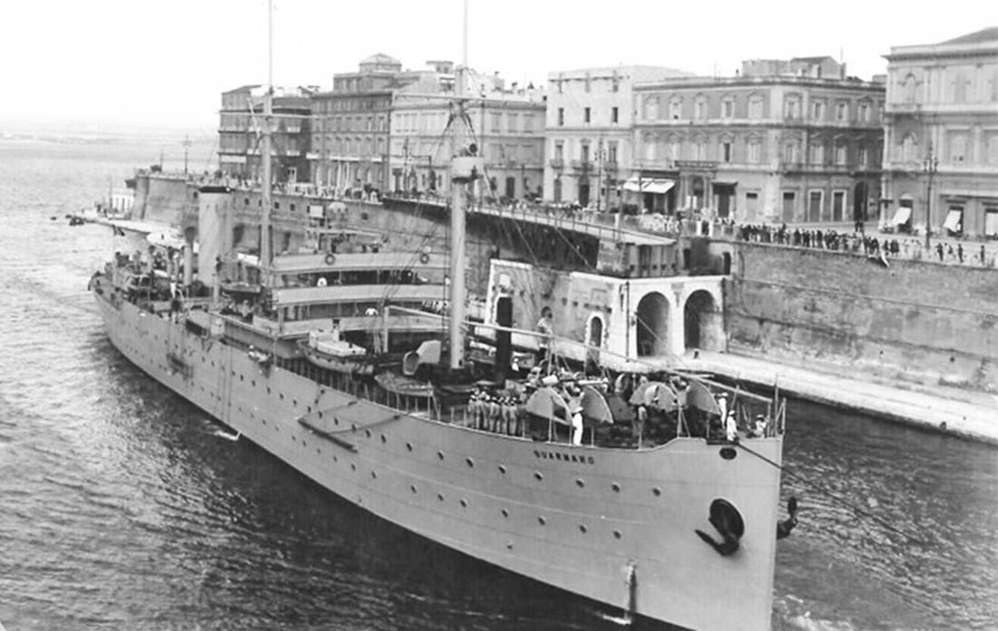 Brod-radionica Quarnaro izgrađen je u Puli 1927. godine, a 16 godina kasnije je potopljen, opljačkan i miniran