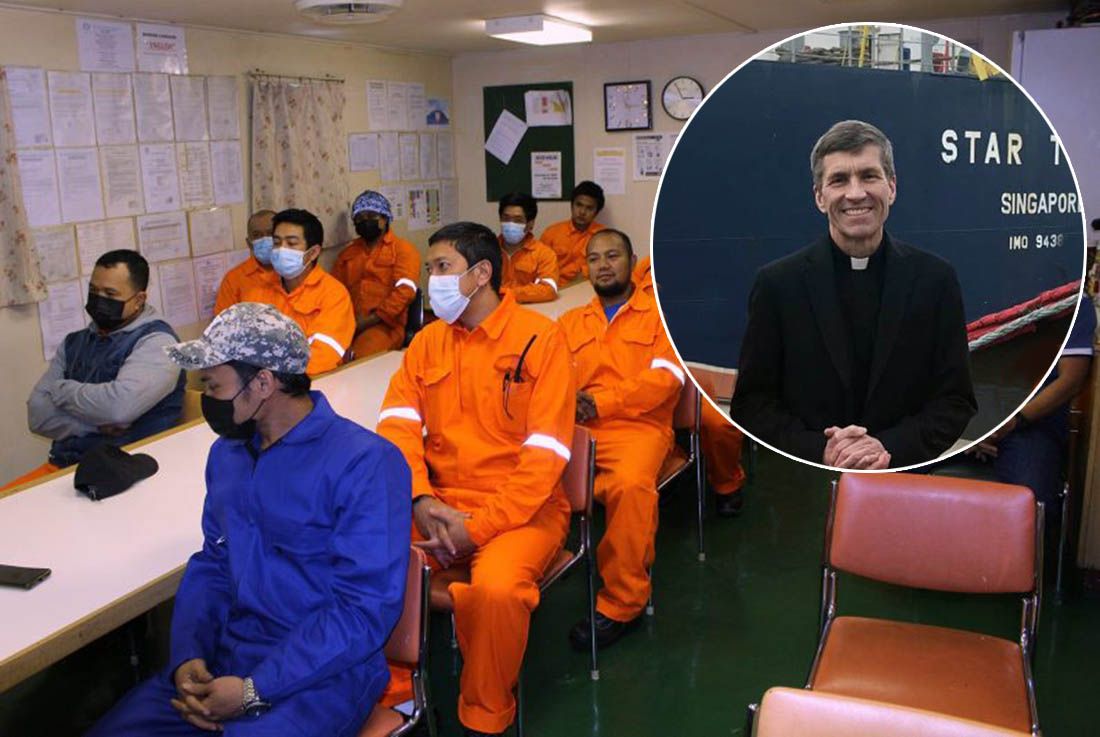 Svećenik iznenadio pomorce koji mjesecima nisu bili na kopnu