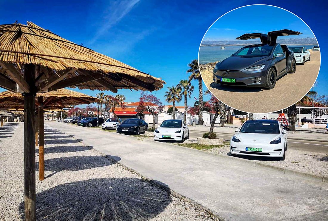 Luksuzni Teslini automobili okupirali otok Vir