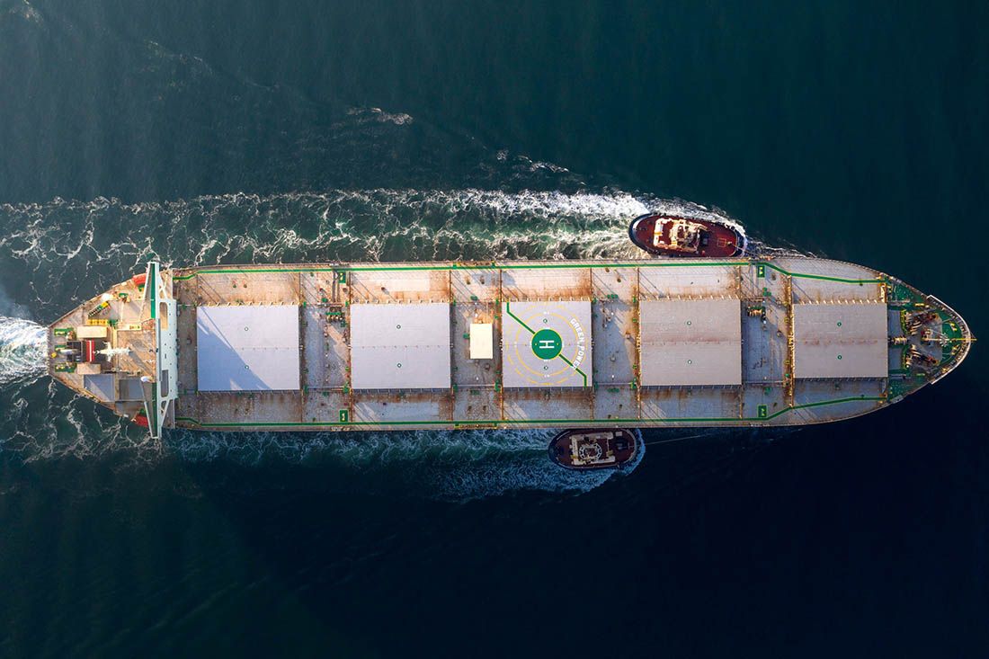 Zaustavljen brod natovaren ruskim ugljenom