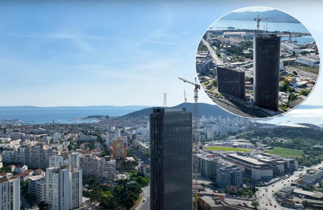 VIDEO: DALMATIA TOWER Od danas i službeno najviši objekt u Hrvatskoj nalazi se u Splitu