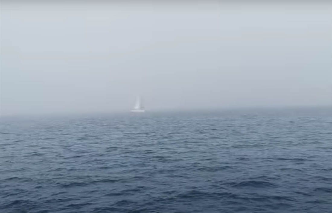 VIDEO Rijetka meteorološka pojava za ovo doba godine na pučini u Hvarskom kanalu