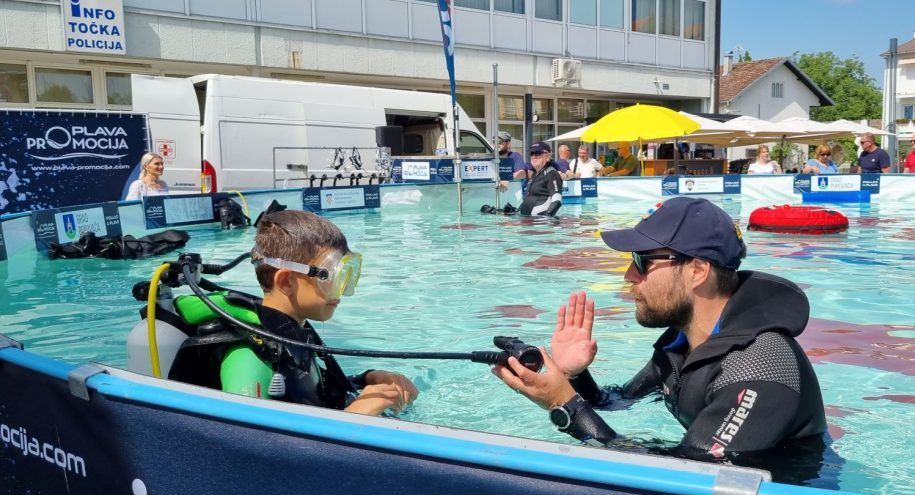 Ronjenje u Popovači u sklopu Sunčane strane Grada