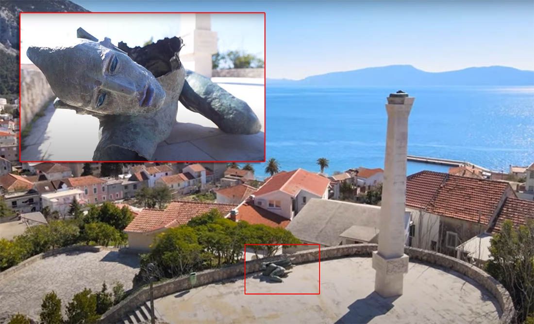 VIDEO Gradac će obnoviti ranjenog Augustinčićevog Borca i vratiti ga gdje mu je mjesto