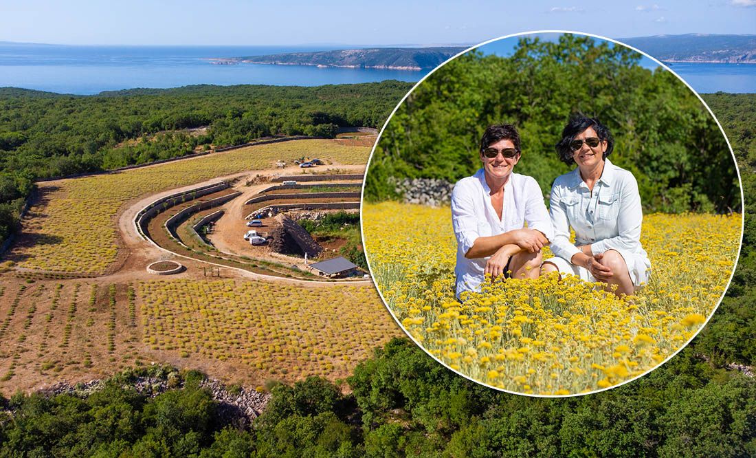 SVJETSKA ODLIČJA ZA KRČKI BRAND Iza nagrađenih rakije od smilja i gina stoje dvije poduzetnice s vlastitom eko plantažom