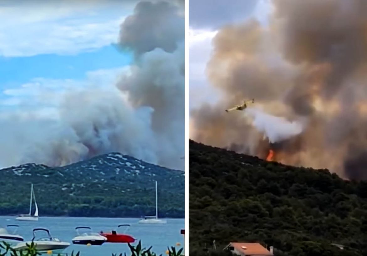 Policija istražuje uzroke požara na otoku Pašmanu
