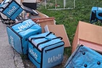 Pobacane dostavljačke torbe u Splitu