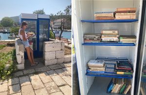 KNJIŽIDERI NA ZLARINU Nekad mjesto za smeće, sada vitrine za knjige