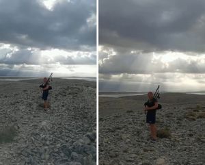 VIDEO Stanovnike Vlašića na Pagu iznenadio svirač gajdi