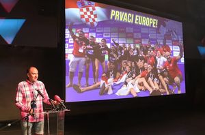Predstavnici Hrvatske vaterpolske reprezentacije dočekani u Kući umjetnosti Arsen