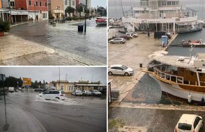 Poplavljeni obalni gradovi Istre!