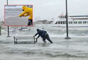 More potopilo i dalmatinske rive, odjednom se podiglo za gotovo pola metra: "Ljudi na rivi hvataju ciple!"
