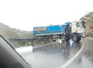 Teretnjak sletio s ceste kod Makarske