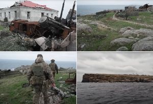 UKRAJINSKI SIMBOL OTPORA Novinari prvi put stupili na Zmijski otok