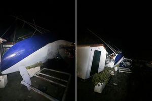 PREVRNUTI BRODOVI, IŠČUPANA STABLA Jako nevrijeme noćas pogodilo Pelješac, Lastovo i Korčulu