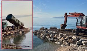 FOTO/VIDEO NASIPAVANJE MORA U MAKARSKOJ Građani: "Ništa se nije promijenilo osim vlasti", Gradonačelnik: "To ništa nije istina, evo o čemu se radi!"