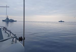 Zajedničko uvježbavanje na moru brodova HRM-a i RM-a Kraljevine Španjolske