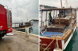 Snažna kiša skoro potopila izletnički brod u Makarskoj