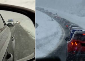 FOTO/VIDEO A1 otvorena samo za osobna vozila i to samo u smjeru Dalmacije - Policija objavila snimke pratnje konvoja