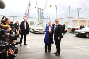 Plenković, Butković i danska premijerka obišli kontejnerski terminal Zagrebačka obala u Rijeci