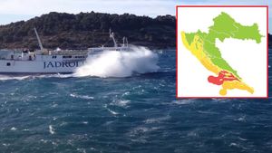 DHMZ i Civilna zaštita: "Crveno upozorenje za srednju Dalmaciju - Vrijeme je opasno!"