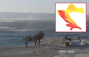 CRVENO UPOZORENJE Meteoalarm zbog orkanske bure za gotovo cijeli Jadran!