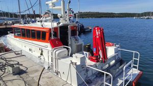 Brod za hitne intervencije dva dana prije isporuke, u Brodogradilištu Iskra Šibenik