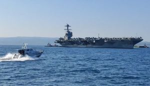 Najveći ratni brod "USS Gerald R. Ford" uplovio u Split