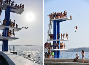 FOTO Obnovljena legendarna zadarska skakaonica, jedan od simbola grada