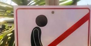 Hoće li ovaj znak odvratiti turiste od ružnih navika?