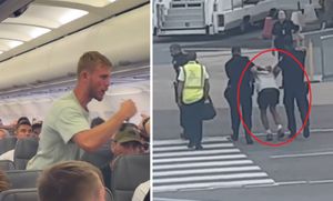 Pomahnitali Britanac nakon kaosa u zrakoplovu napao i policajce - Odveden je u zadarsku bolnicu