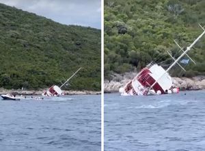 VIDEO Nasukan putnički brod na Šipanu - Traje evakuacija putnika