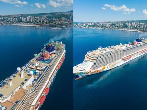 FOTO U riječku luku uplovio  ‘Norwegian Getaway’, najveći putnički brod koji je ikada uplovio u Rijeku