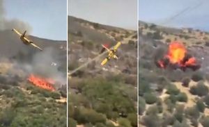 VIDEO Srušio se kanader u Grčkoj - Kamera zabilježila stravičan događaj!