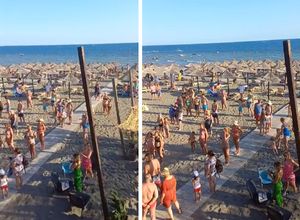 VIDEO Na plaži zasvirala jugoslavenska himna i svi stali u stavu "mirno"